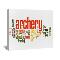 Archery Word Cloud Wall Art 64903637