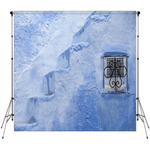 Architectural Detail In Chefchaouen, Morocco, Africa Backdrops 63985887