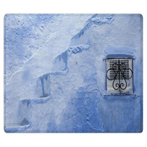 Architectural Detail In Chefchaouen, Morocco, Africa Rugs 63985887