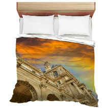 Architectural Detail Of Buildings Along Louvre Bedding 62045945