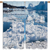 Arctic Landscape In Greenland Window Curtains 72890657
