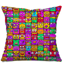 Arge Set Of 100 Different Faces For Design Pillows 65775954