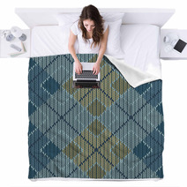 Argyle Vector Abstract Pattern Background Blankets 64440130