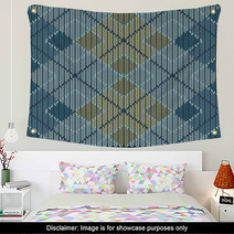 Argyle Vector Abstract Pattern Background Wall Art 64440130