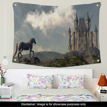 Arriving At The Castle - 3D Render Wall Art 91129240