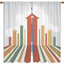 Arrows Aiming For The Sky Window Curtains 41350367