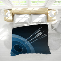Arrows Hitting The Center Of Target  Success Business Concept Bedding 56533383