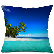 Art  Beautiful Seaside View  Background Pillows 64687249