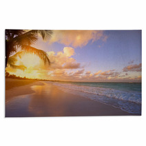 Art Beautiful Sunrise Over The Tropical Beach Rugs 62576466