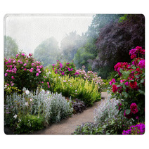Art Flowers In The Morning In An English Park Rugs 64687273