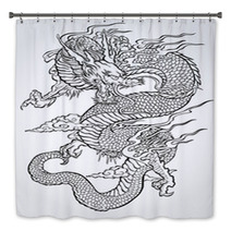 Asian Dragon Tattoo Bath Decor 27187033