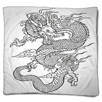 Asian Dragon Tattoo Blankets 27187033