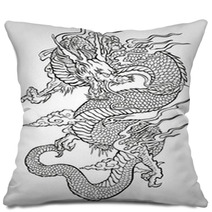 Asian Dragon Tattoo Pillows 27187033