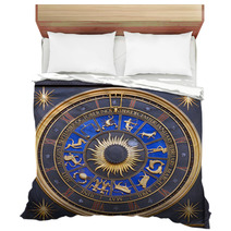 Astrological Zodiac Clock Bedding 37290483