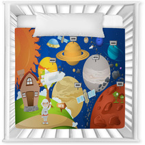 Astronaut And Planet System Nursery Decor 53054756