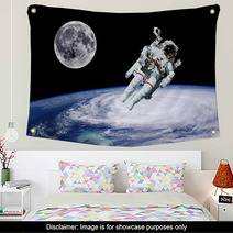 Astronaut Earth Moon Space Wall Art 67777889