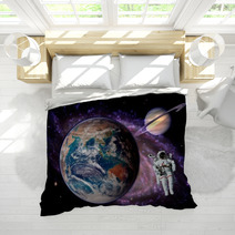 Astronaut Spaceman Earth Saturn Bedding 71144875