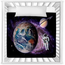 Astronaut Spaceman Earth Saturn Nursery Decor 71144875