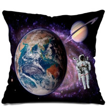 Astronaut Spaceman Earth Saturn Pillows 71144875