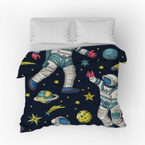 Astronaut Vector Seamless Pattern Bedding 259149030