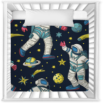 Astronaut Vector Seamless Pattern Nursery Decor 259149030