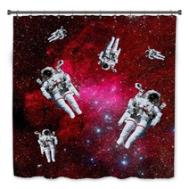 Astronauts Galaxy Space Bath Decor 67827758