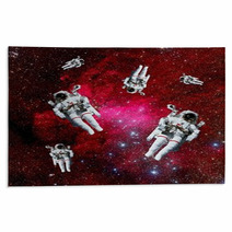 Astronauts Galaxy Space Rugs 67827758