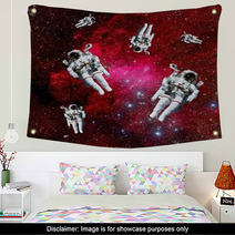 Astronauts Galaxy Space Wall Art 67827758