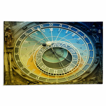 Astronomical Clock In Prague Rugs 37860580