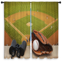 At The Ball Game Window Curtains 1249716