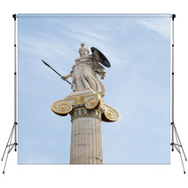 Athena, Ancient Greeks' Goddess Of Heroic Endeavor And Wisdom Backdrops 65305836
