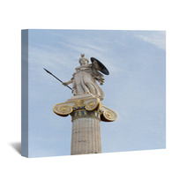 Athena, Ancient Greeks' Goddess Of Heroic Endeavor And Wisdom Wall Art 65305836