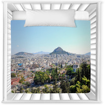 Athens City And Lycabettus Mount, Greece Nursery Decor 68104564