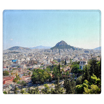 Athens City And Lycabettus Mount, Greece Rugs 68104564