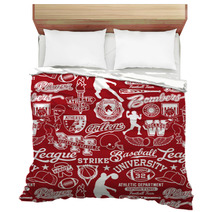 Athletic Department Seamless Pattern Bedding 29214913