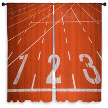 Athletics Track Window Curtains 65371512