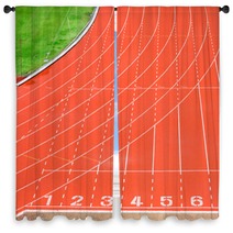 Athletics Track Window Curtains 65371838