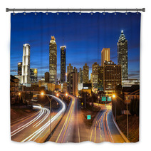 Atlanta Downtown Skyline During Twilight Blue Hour Bath Decor 59767429