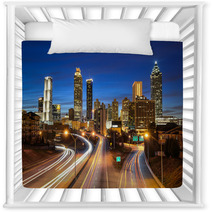 Atlanta Downtown Skyline During Twilight Blue Hour Nursery Decor 59767429