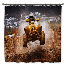 ATV Quad Outdoor Muddy Rider Bath Decor 75963298