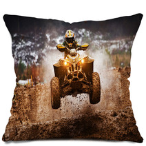 ATV Quad Outdoor Muddy Rider Pillows 75963298