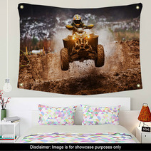 ATV Quad Outdoor Muddy Rider Wall Art 75963298