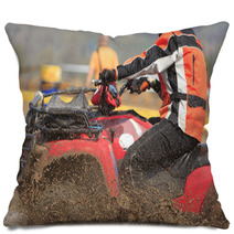 ATV Race Abstract Pillows 19436086