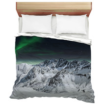Aurora And Moon In Mountains Bedding 44204321