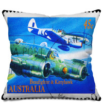 Australia Circa 1996 Beaufighter And Kittyhawk Pillows 47401328