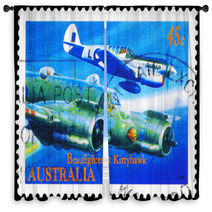 Australia Circa 1996 Beaufighter And Kittyhawk Window Curtains 47401328