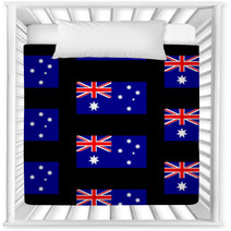 Australia Flag Seamless Pattern Nursery Decor 71747773