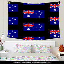 Australia Flag Seamless Pattern Wall Art 71747773