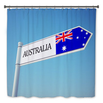 Australia Flag Sign Bath Decor 65638611