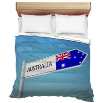 Australia Flag Sign Bedding 65638611